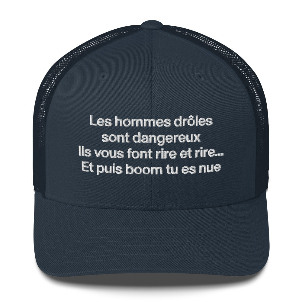 Casquette brodée Les hommes drôles sont dangereux - Sedurro
