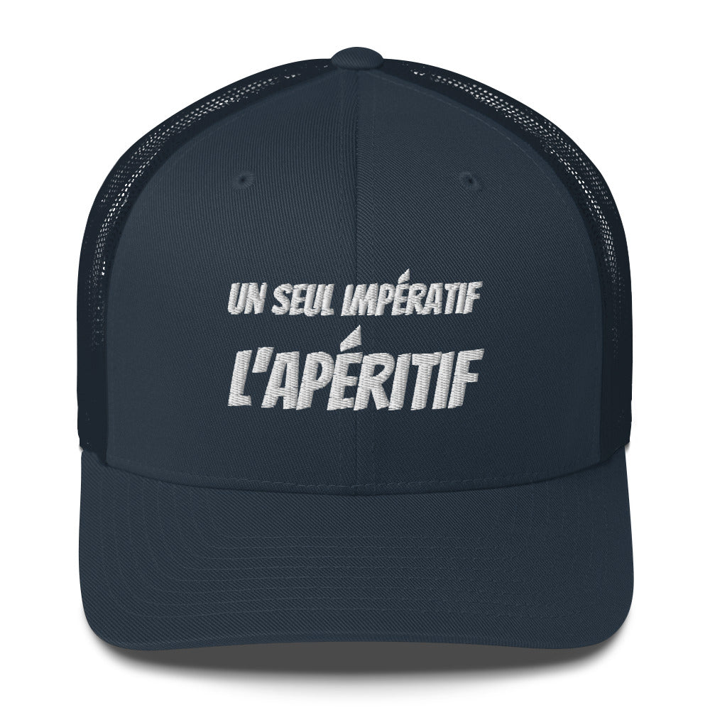 Casquette brodée Un seul impératif L'apéritif - Sedurro