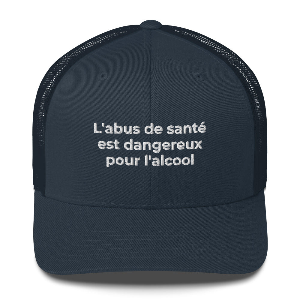 Casquette brodée L'abus de santé est dangereux pour l'alcool - Sedurro