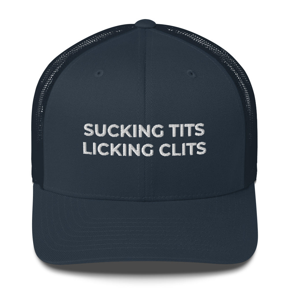 Casquette brodée Sucking tits Licking clits - Sedurro