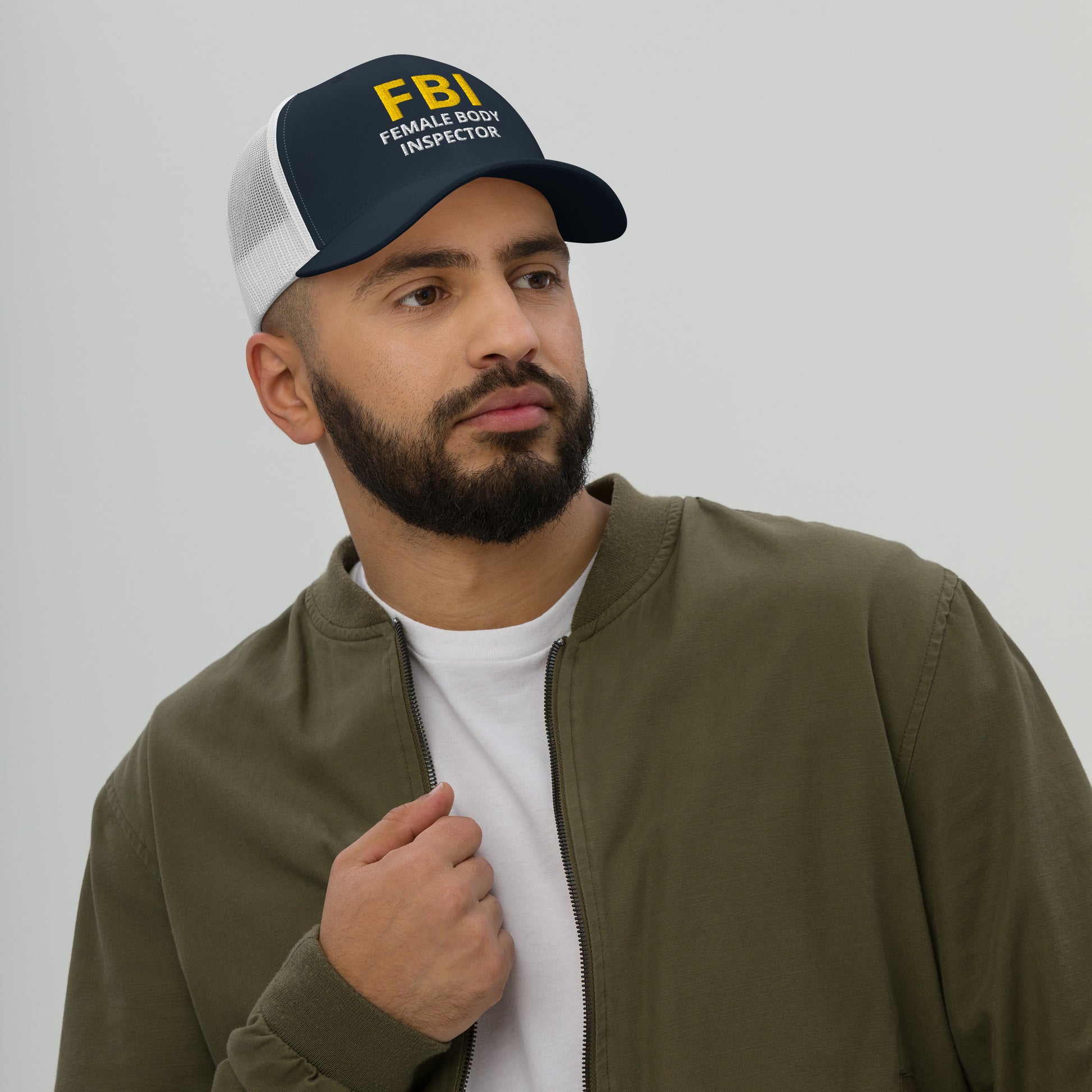 Casquette brodée FBI Female Body Inspector - Sedurro