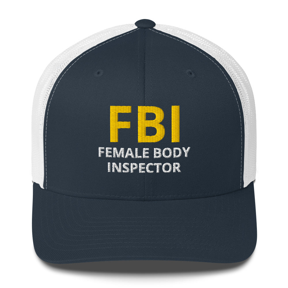 Casquette brodée FBI Female Body Inspector - Sedurro