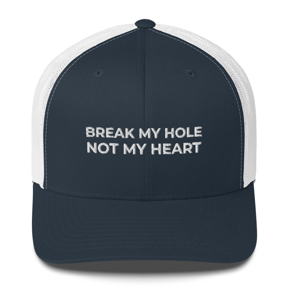 Casquette brodée Break my hole not my heart - Sedurro