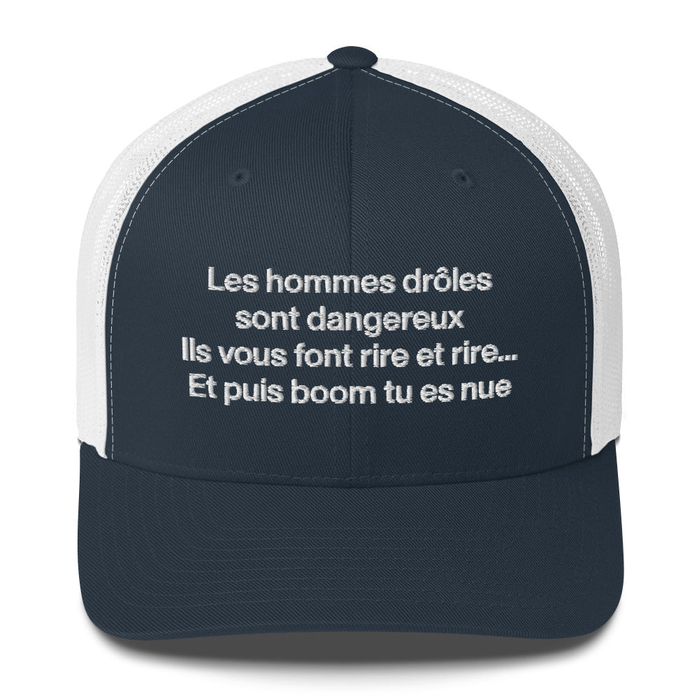 Casquette brodée Les hommes drôles sont dangereux - Sedurro