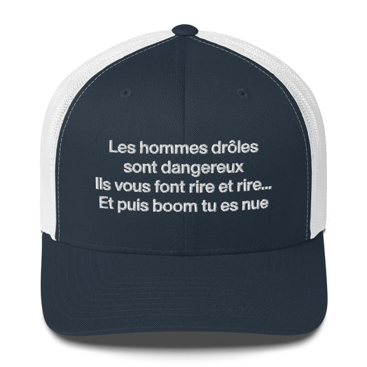 Casquette brodée Les hommes drôles sont dangereux - Sedurro