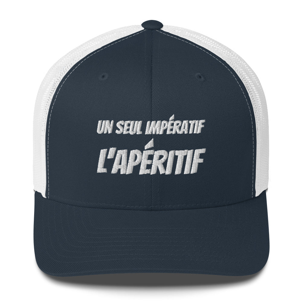 Casquette brodée Un seul impératif L'apéritif - Sedurro