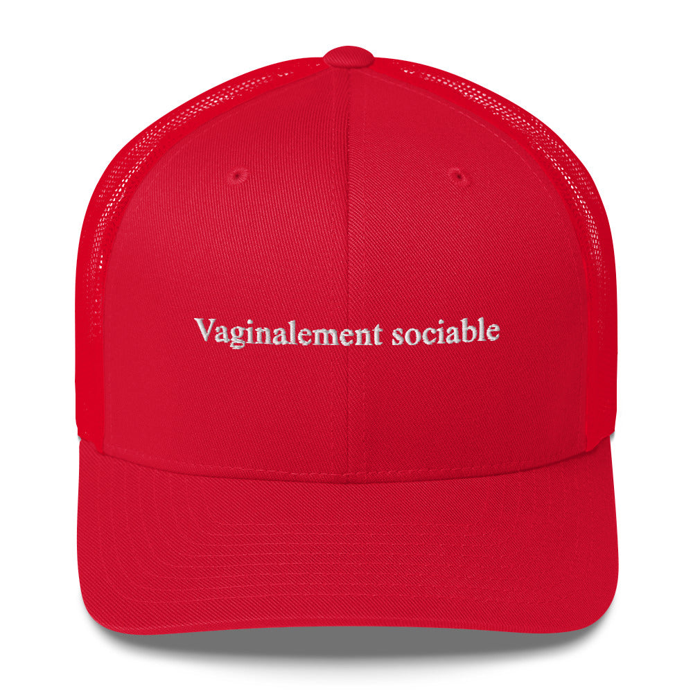 Casquette brodée Vaginalement sociable - Sedurro