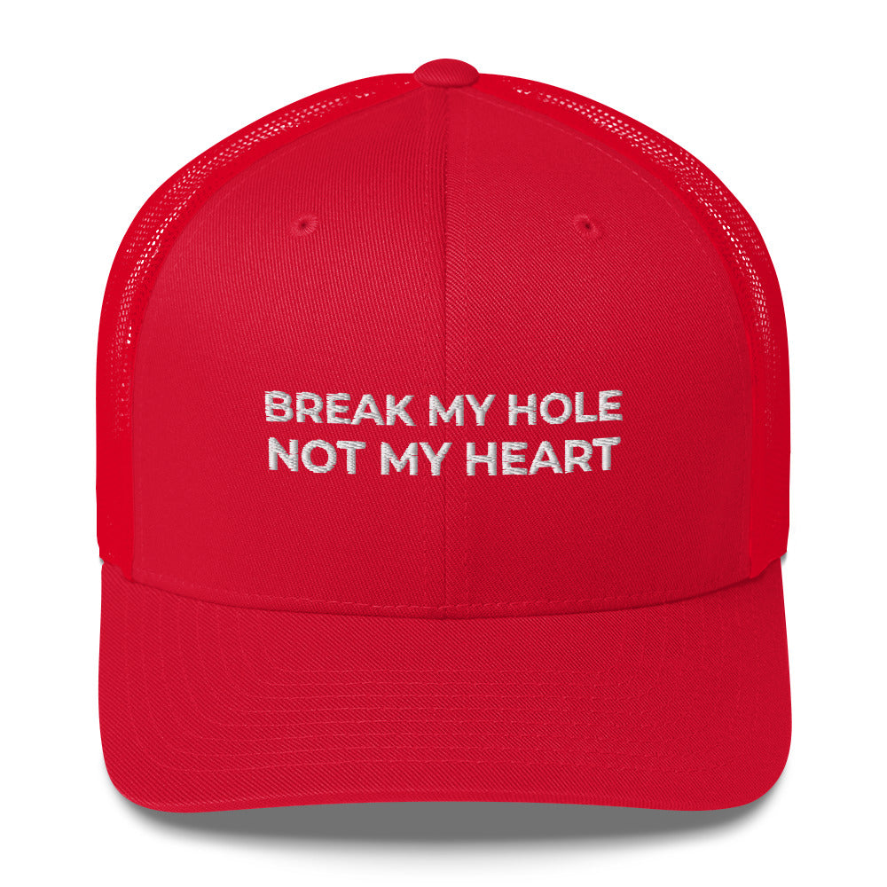 Casquette brodée Break my hole not my heart - Sedurro