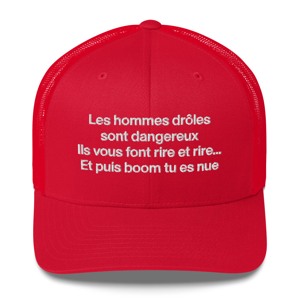 Casquette brodée Les hommes drôles sont dangereux - Sedurro
