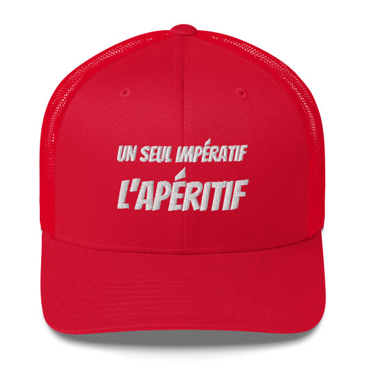 Casquette brodée Un seul impératif L'apéritif - Sedurro
