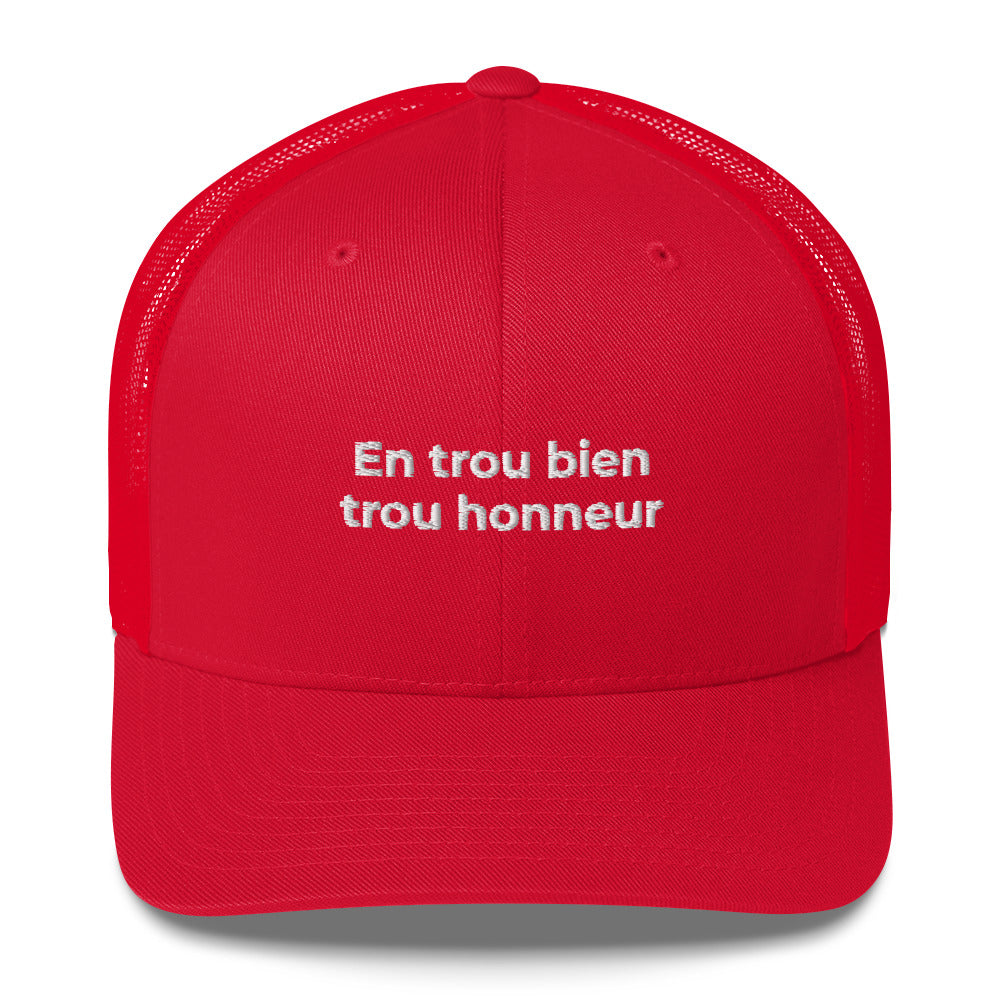 Casquette brodée En trou bien trou honneur - Sedurro