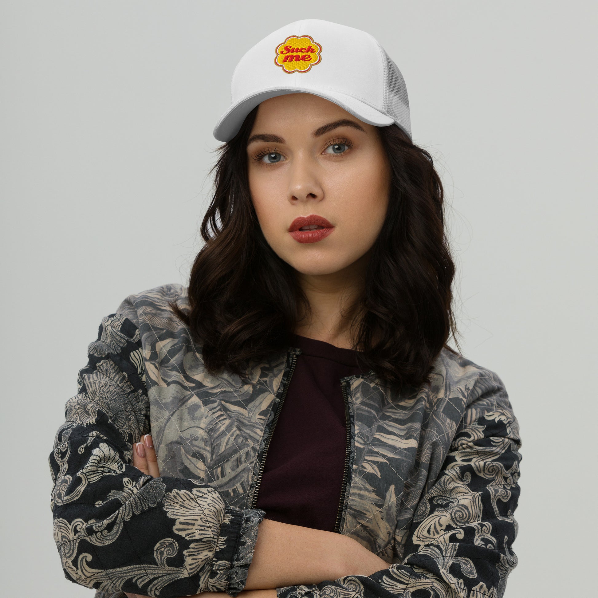 Casquette brodée Suck me sucette chupa - Sedurro
