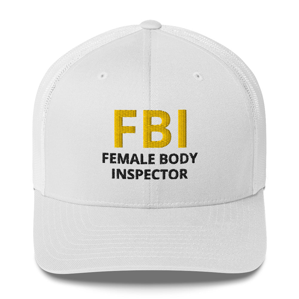 Casquette brodée FBI Female Body Inspector - Sedurro
