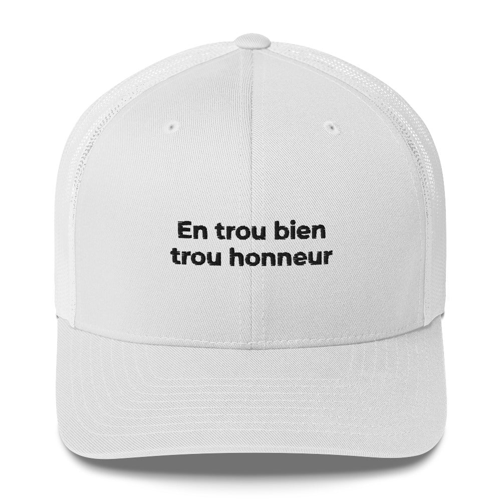 Casquette brodée En trou bien trou honneur - Sedurro