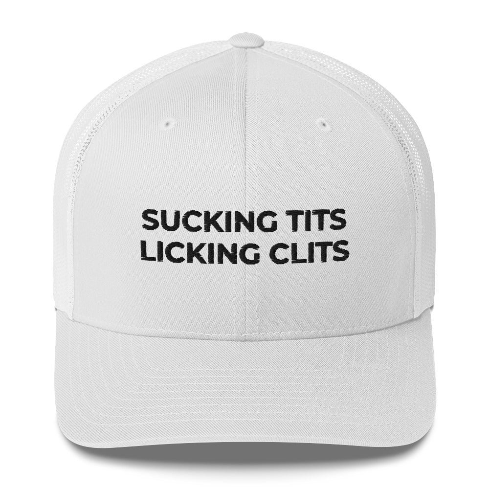 Casquette brodée Sucking tits Licking clits - Sedurro