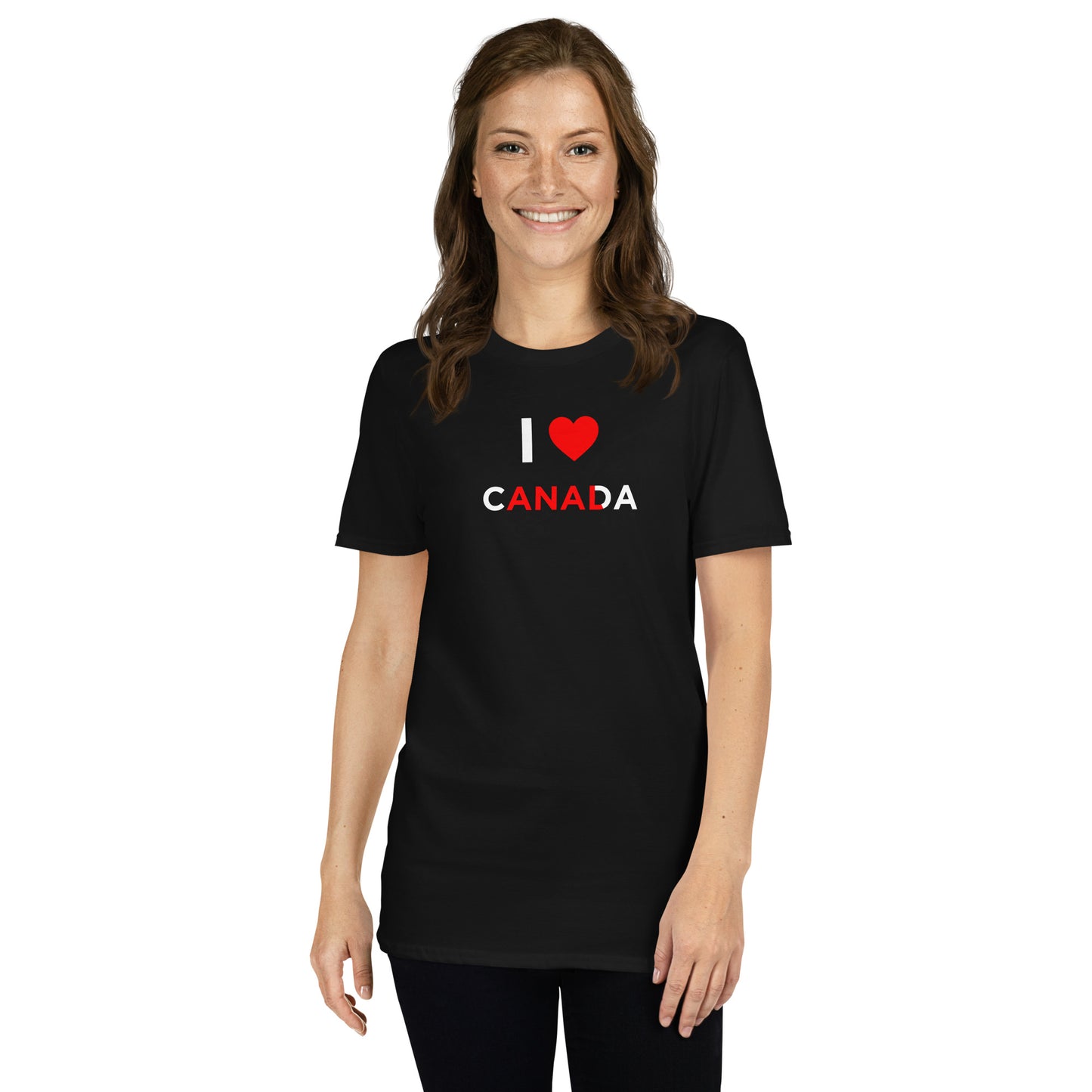T-shirt unisexe I love Canada anal - Sedurro