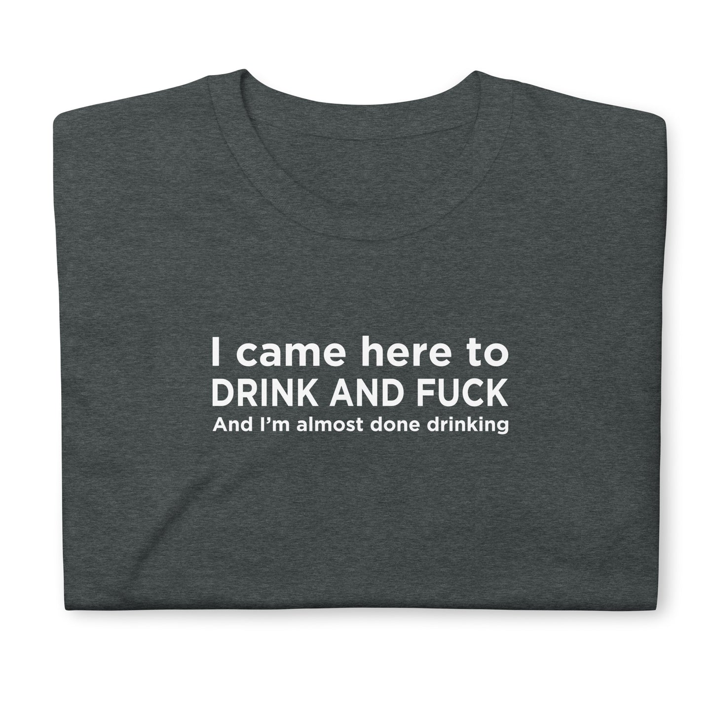 T-shirt unisexe I came here to drink and fuck - Sedurro