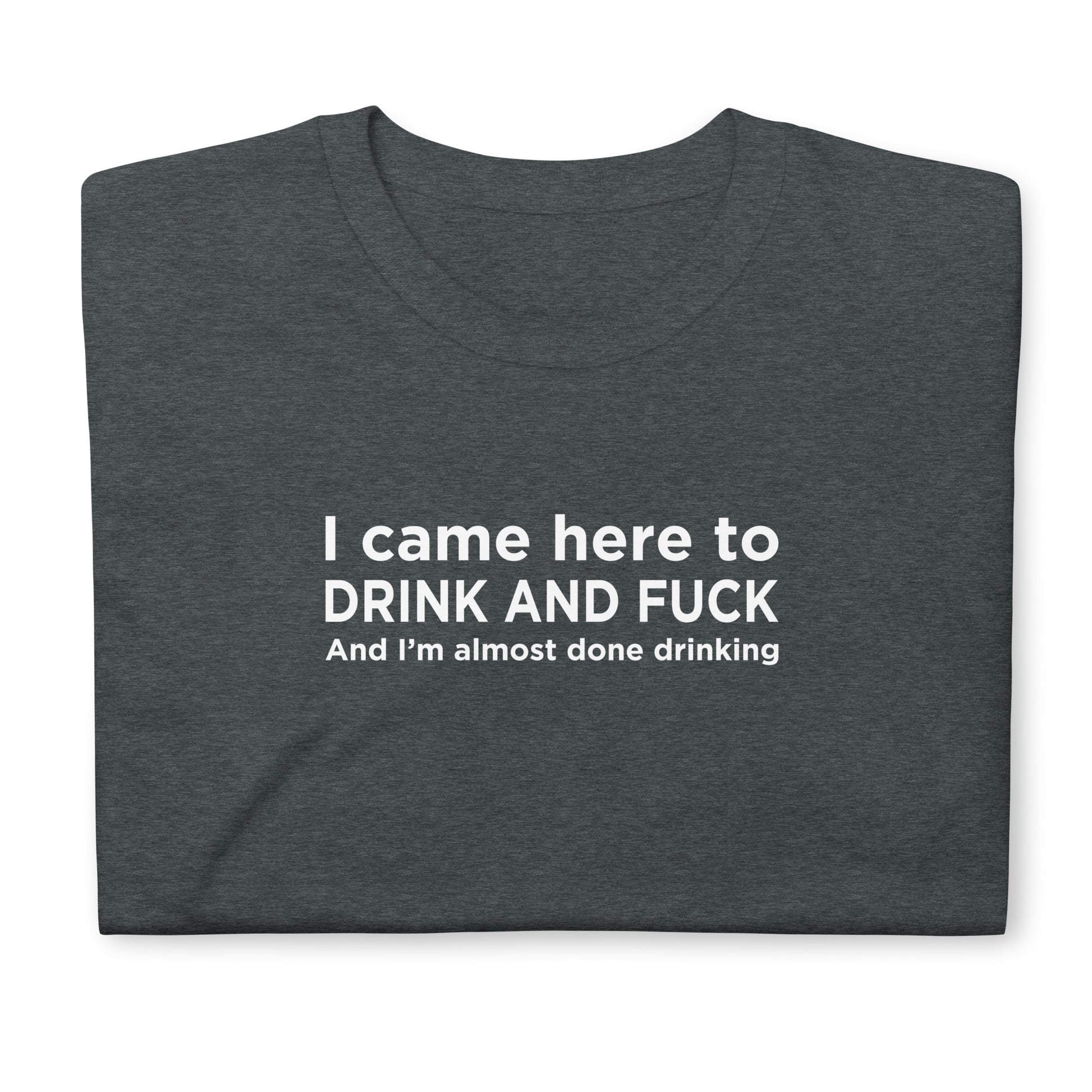 T-shirt unisexe I came here to drink and fuck - Sedurro