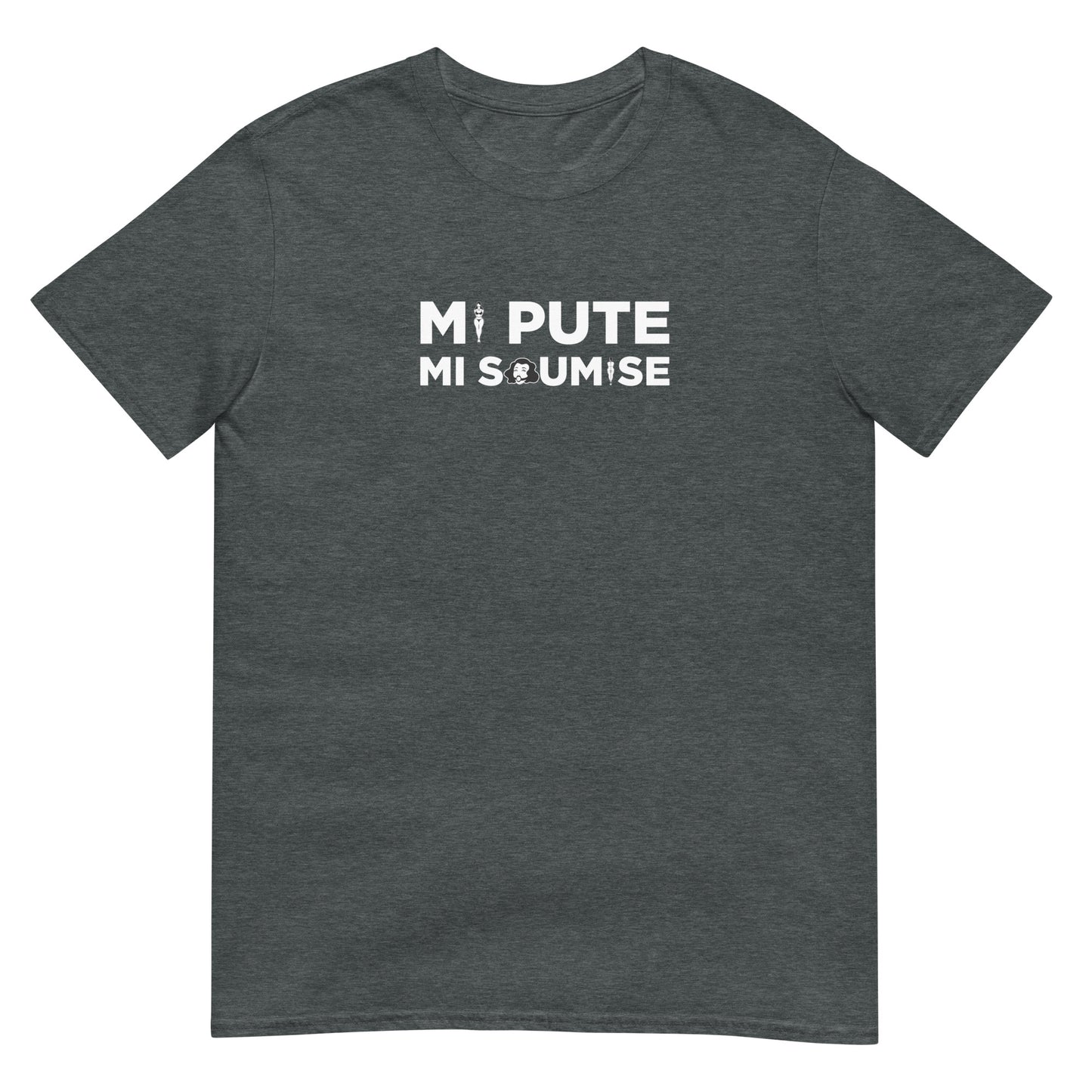 T-shirt unisexe Mi pute mi soumise - Sedurro