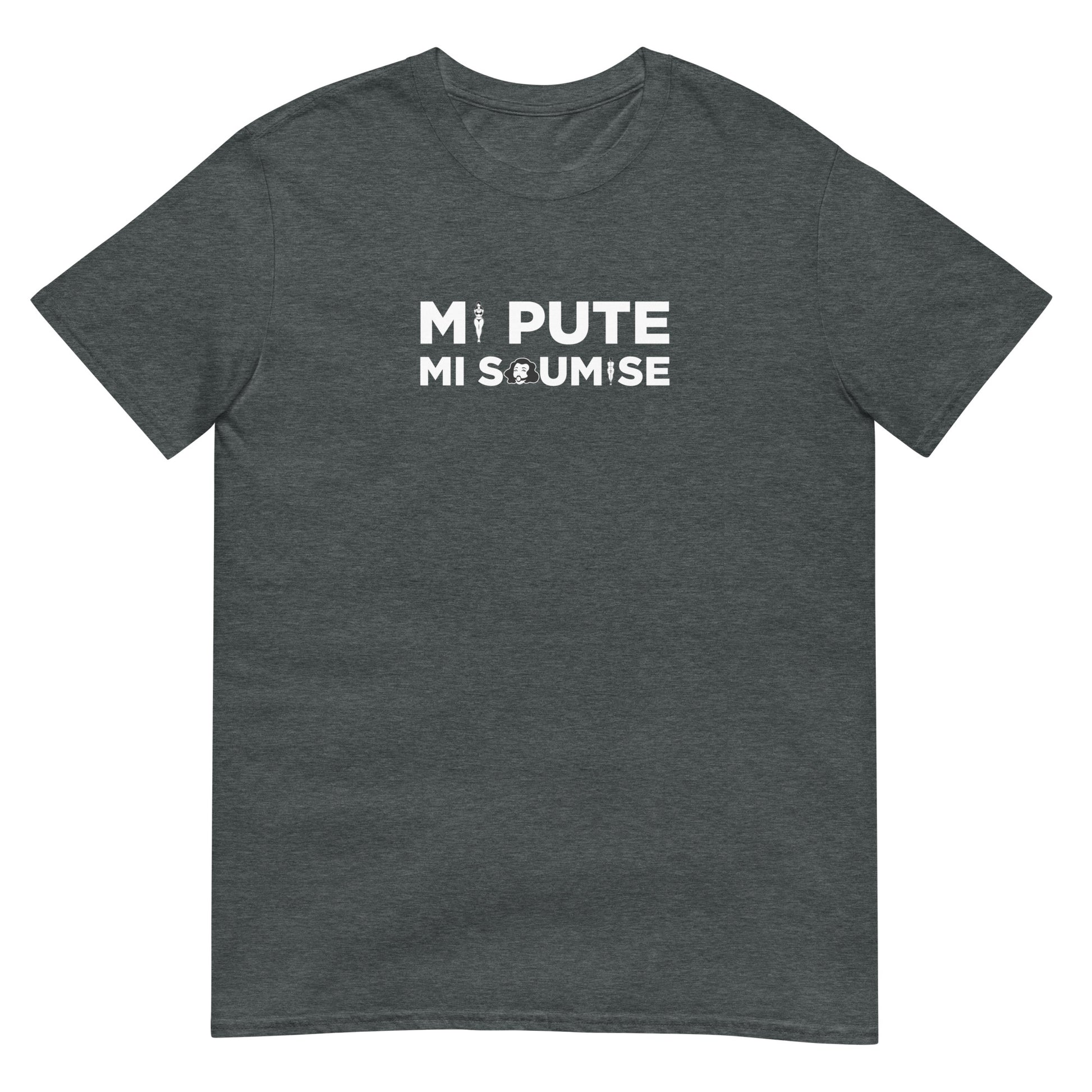 T-shirt unisexe Mi pute mi soumise - Sedurro