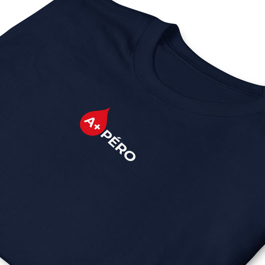 T-shirt unisexe Apéro groupe sanguin A+ - Sedurro
