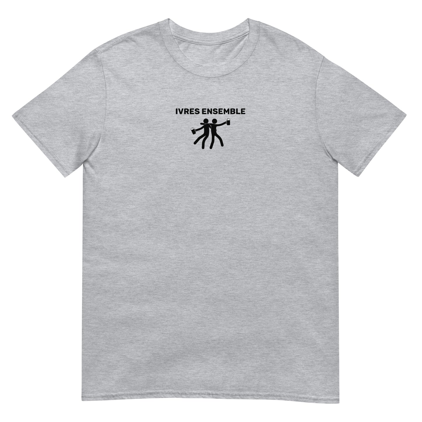 T-shirt unisexe Ivres ensemble Gris Sport - Sedurro