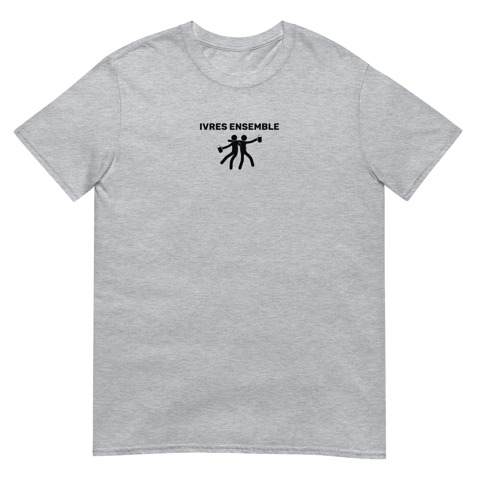 T-shirt unisexe Ivres ensemble Gris Sport - Sedurro
