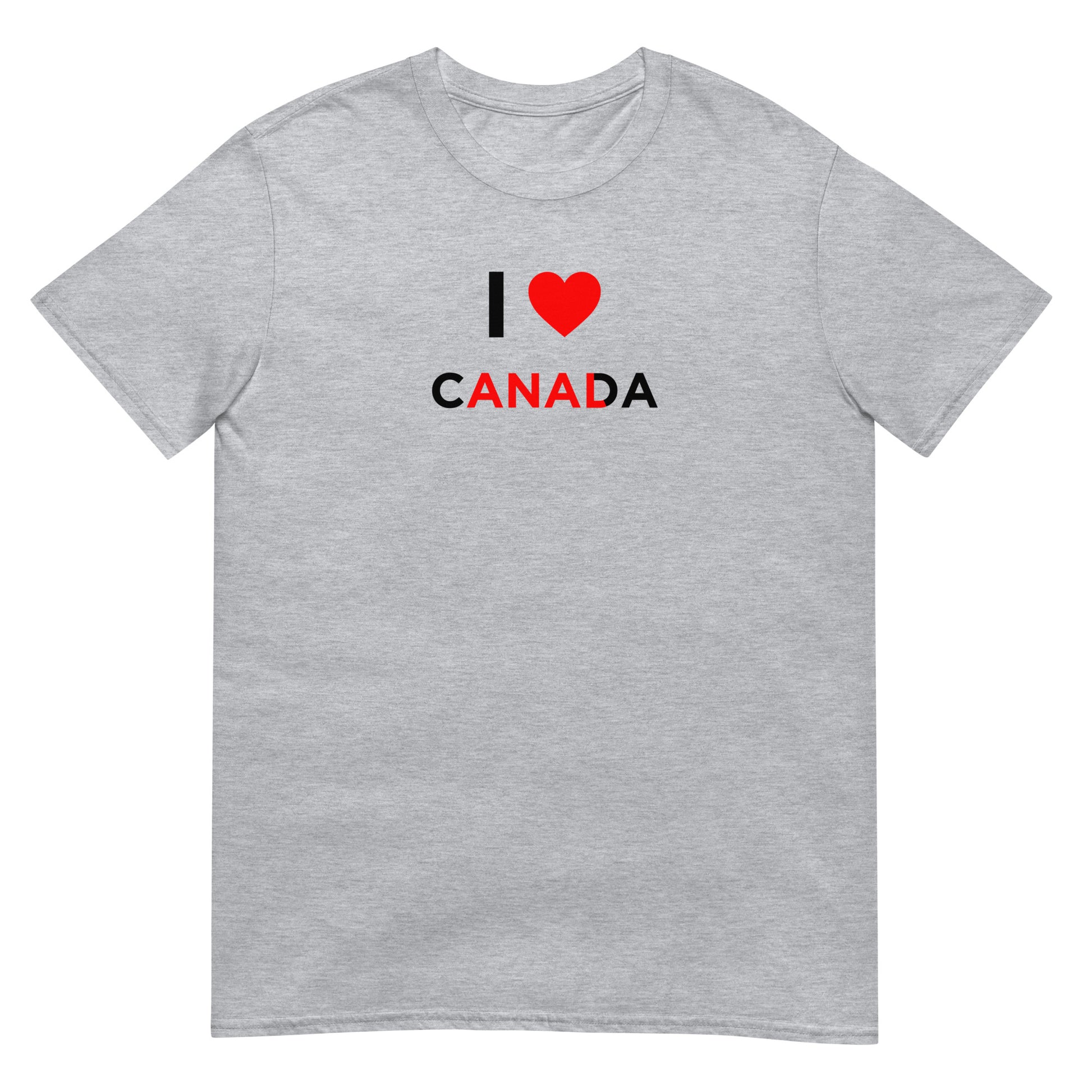 T-shirt unisexe I love Canada anal - Sedurro