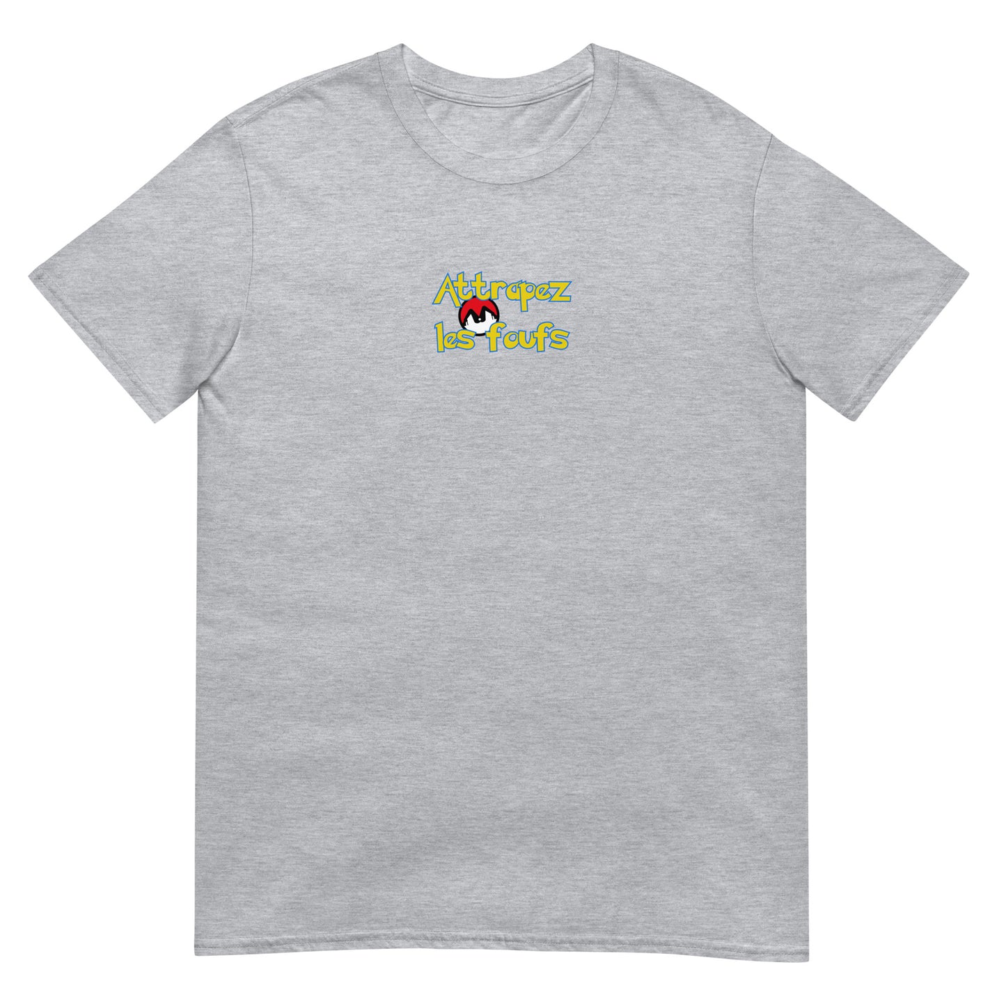 T-shirt unisexe Attrapez les foufs Pokeboule - Sedurro