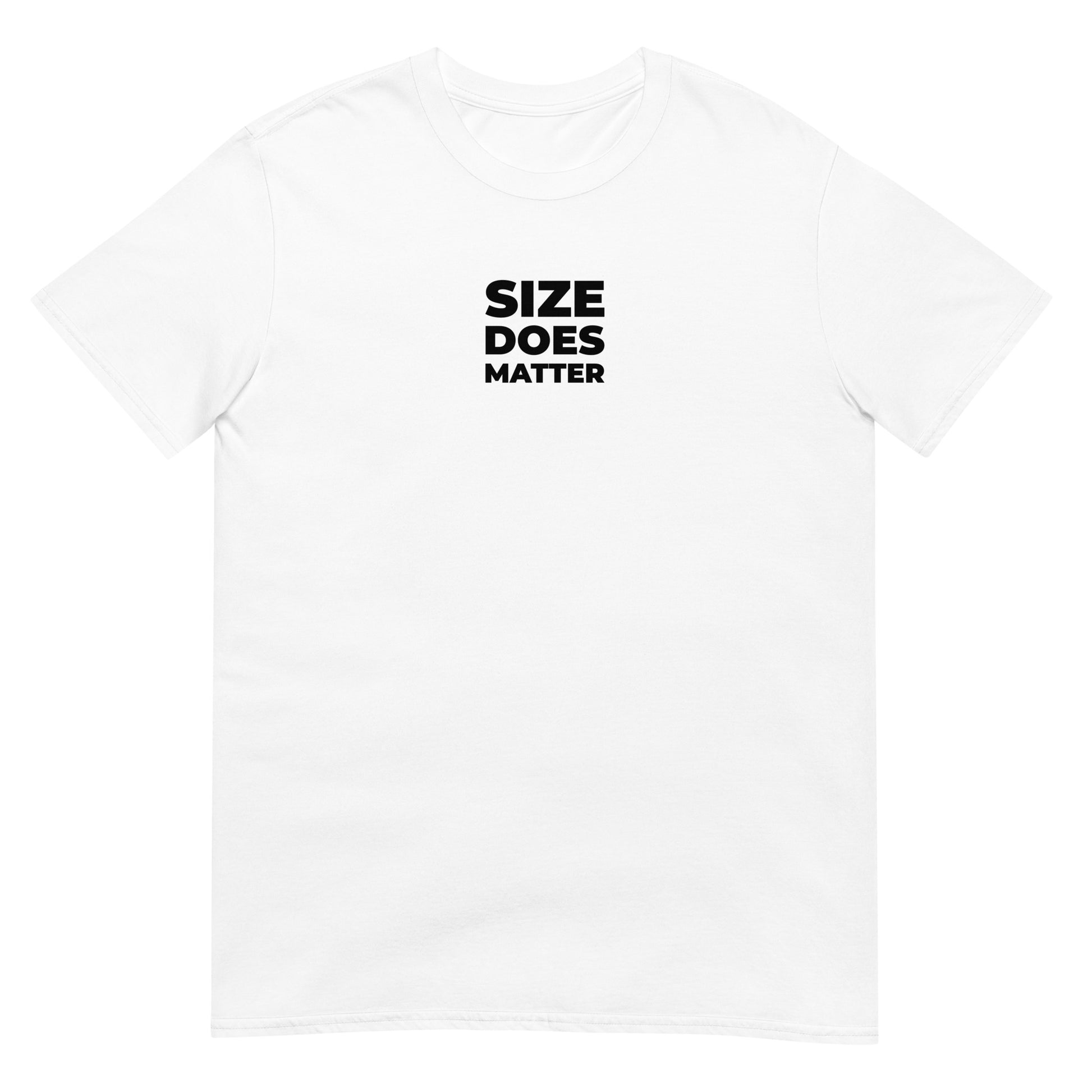 T-shirt unisexe Size does matter Blanc - Sedurro