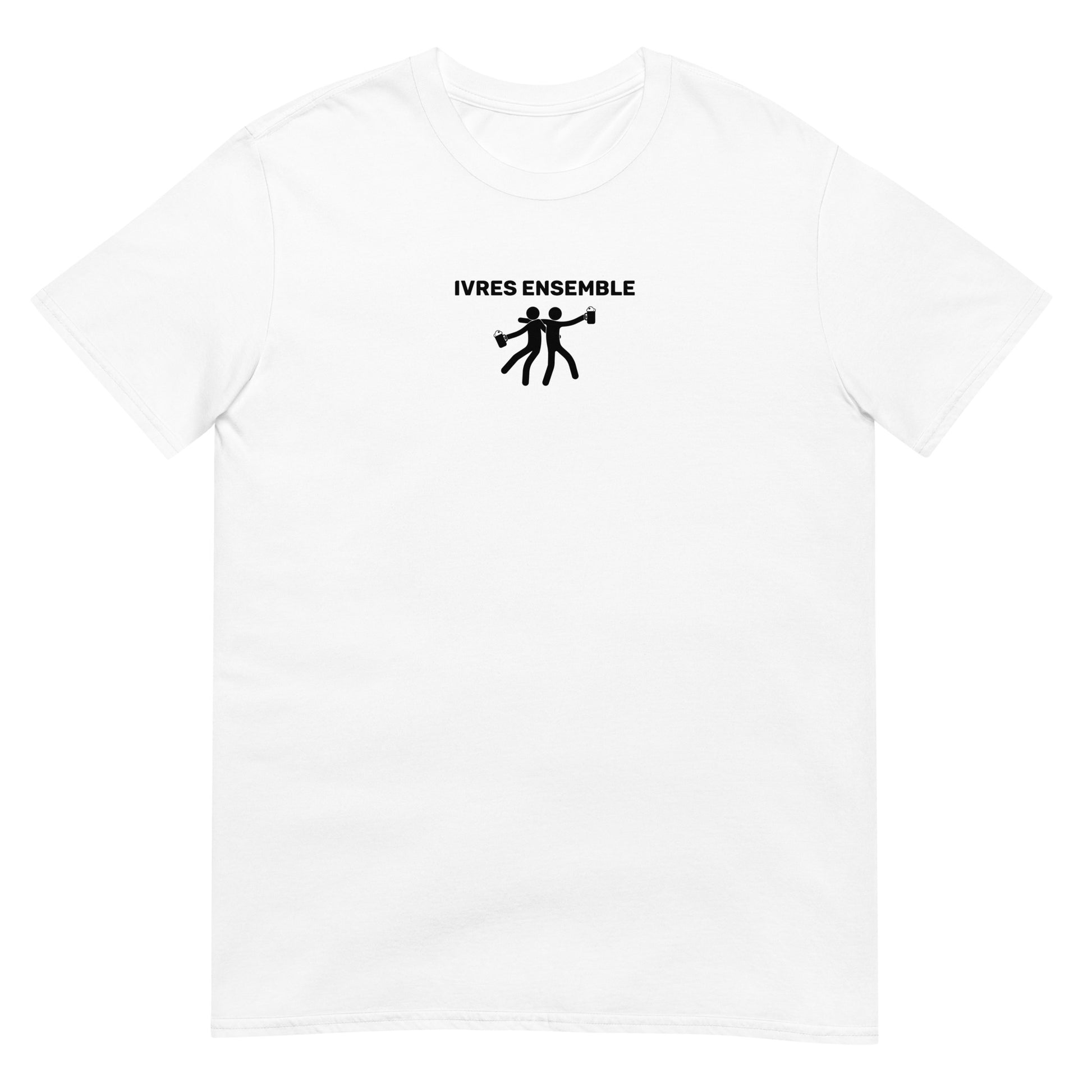 T-shirt unisexe Ivres ensemble Blanc - Sedurro