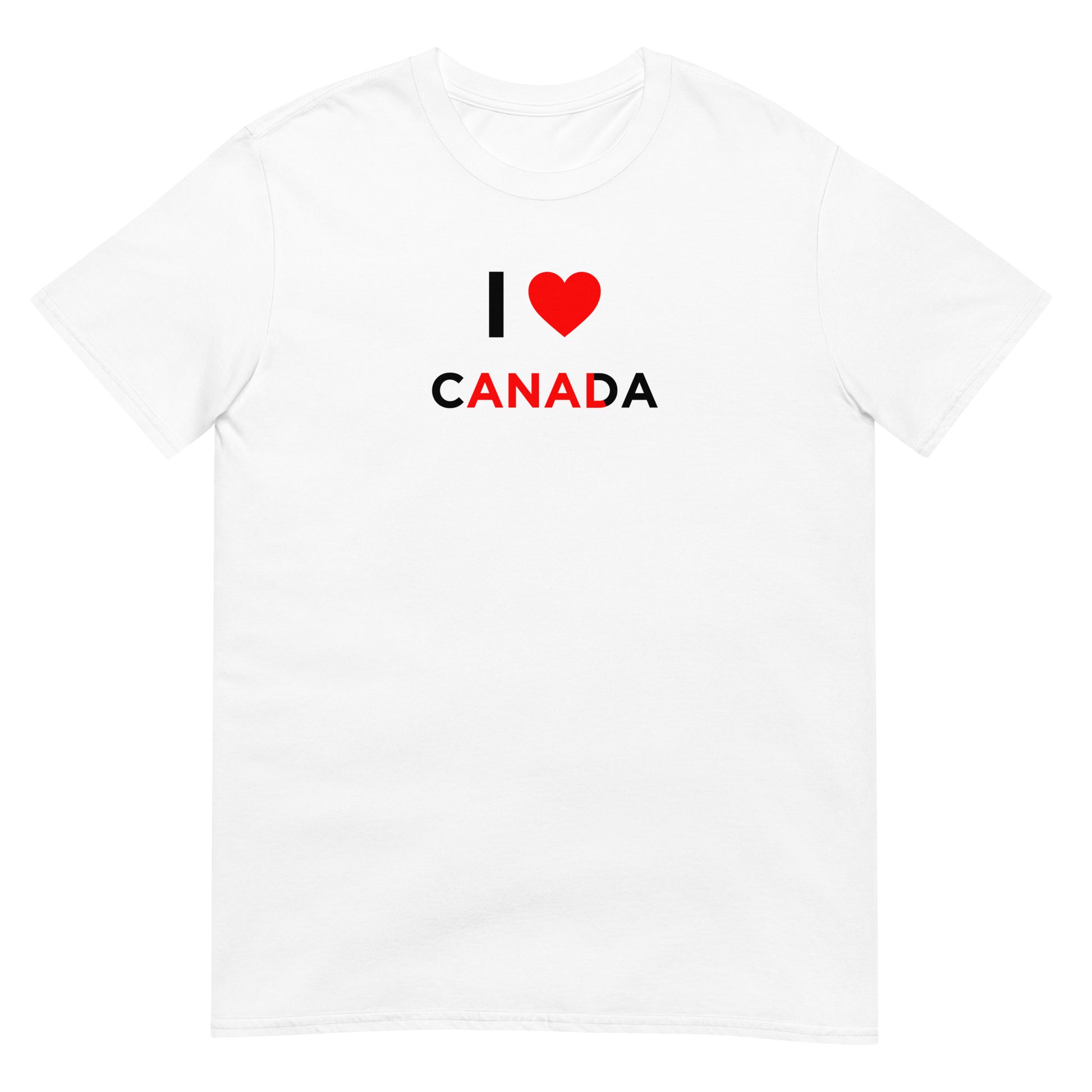 T-shirt unisexe I love Canada anal - Sedurro