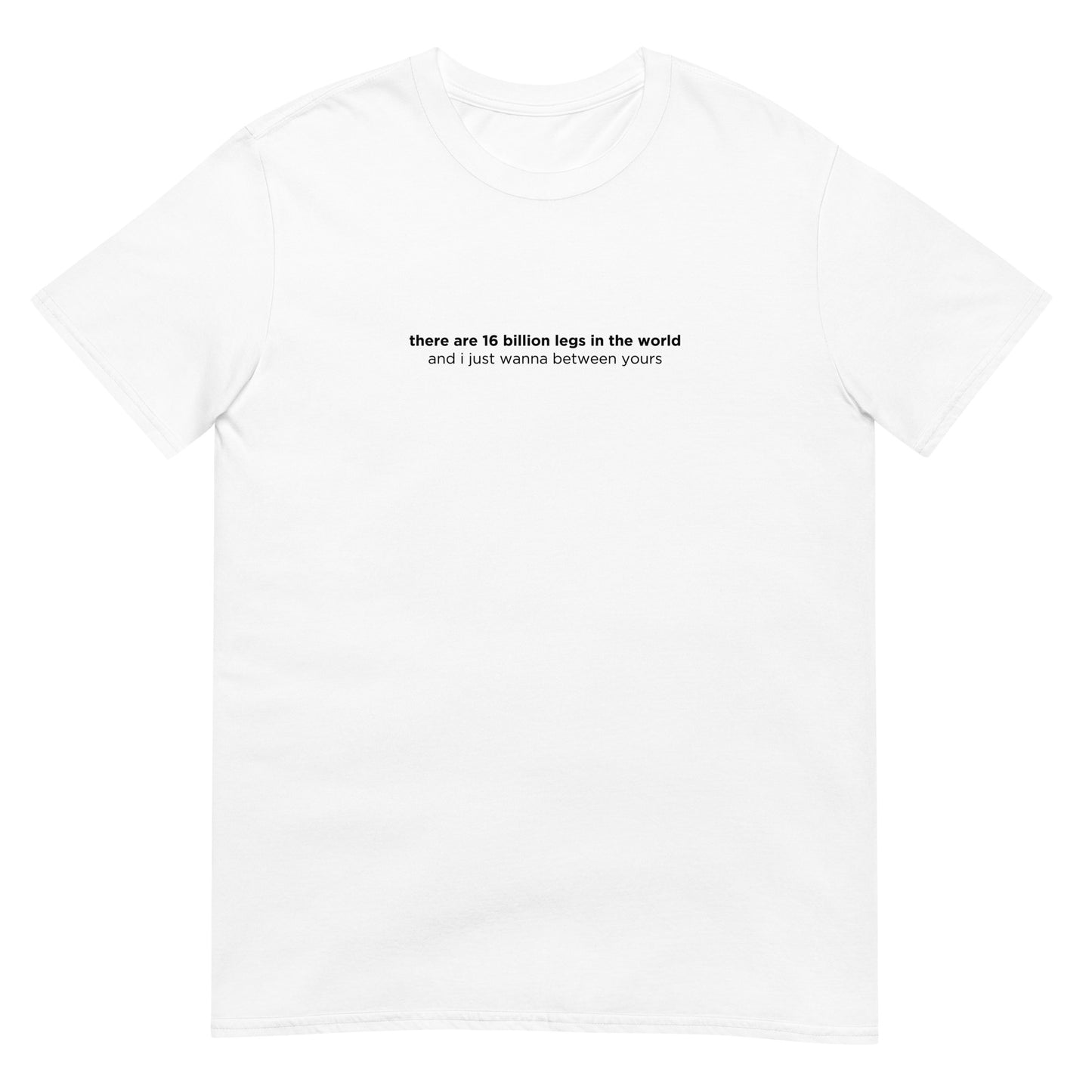 T-shirt unisexe There are 16 billion legs in the world - Sedurro