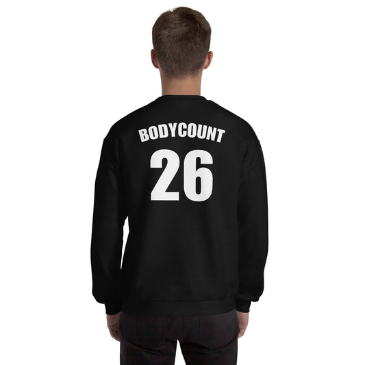 Sweat unisexe col rond personnalisable maillot numéro bodycount - Sedurro