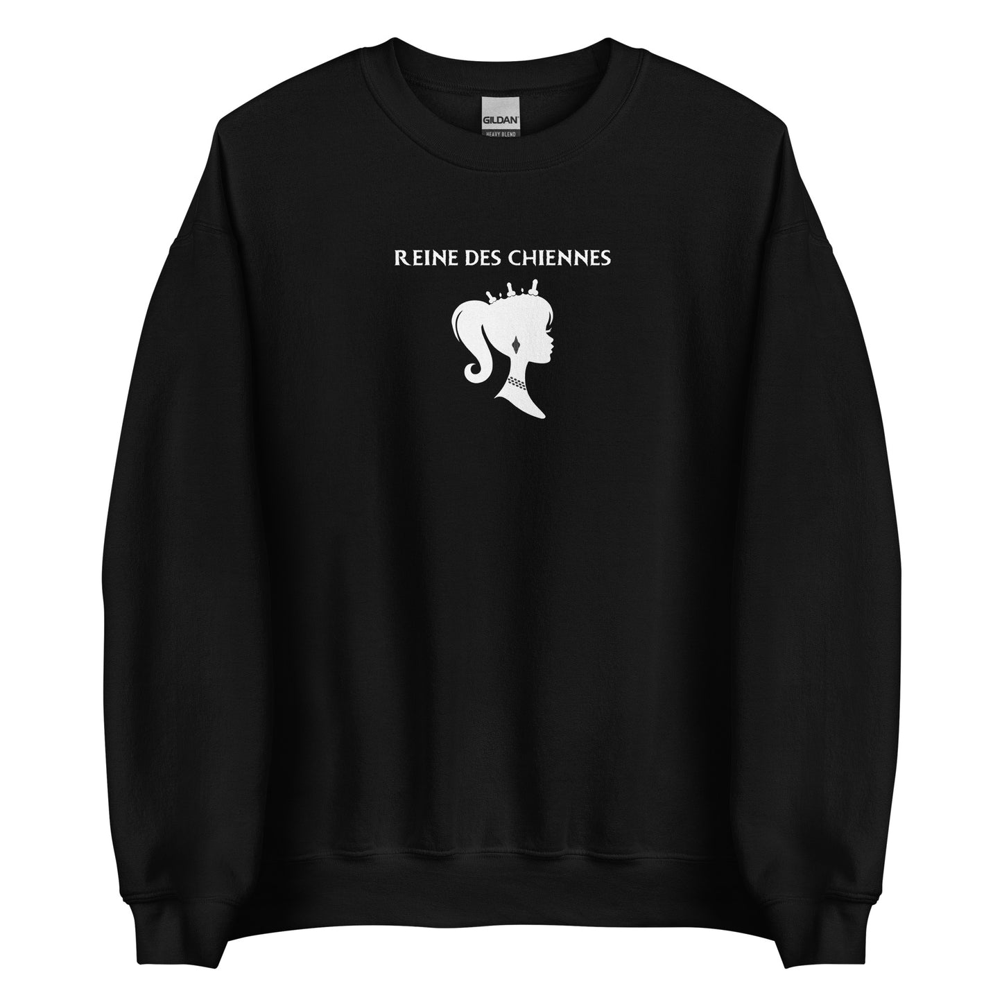 Sweat unisexe col rond Reine des chiennes - Sedurro