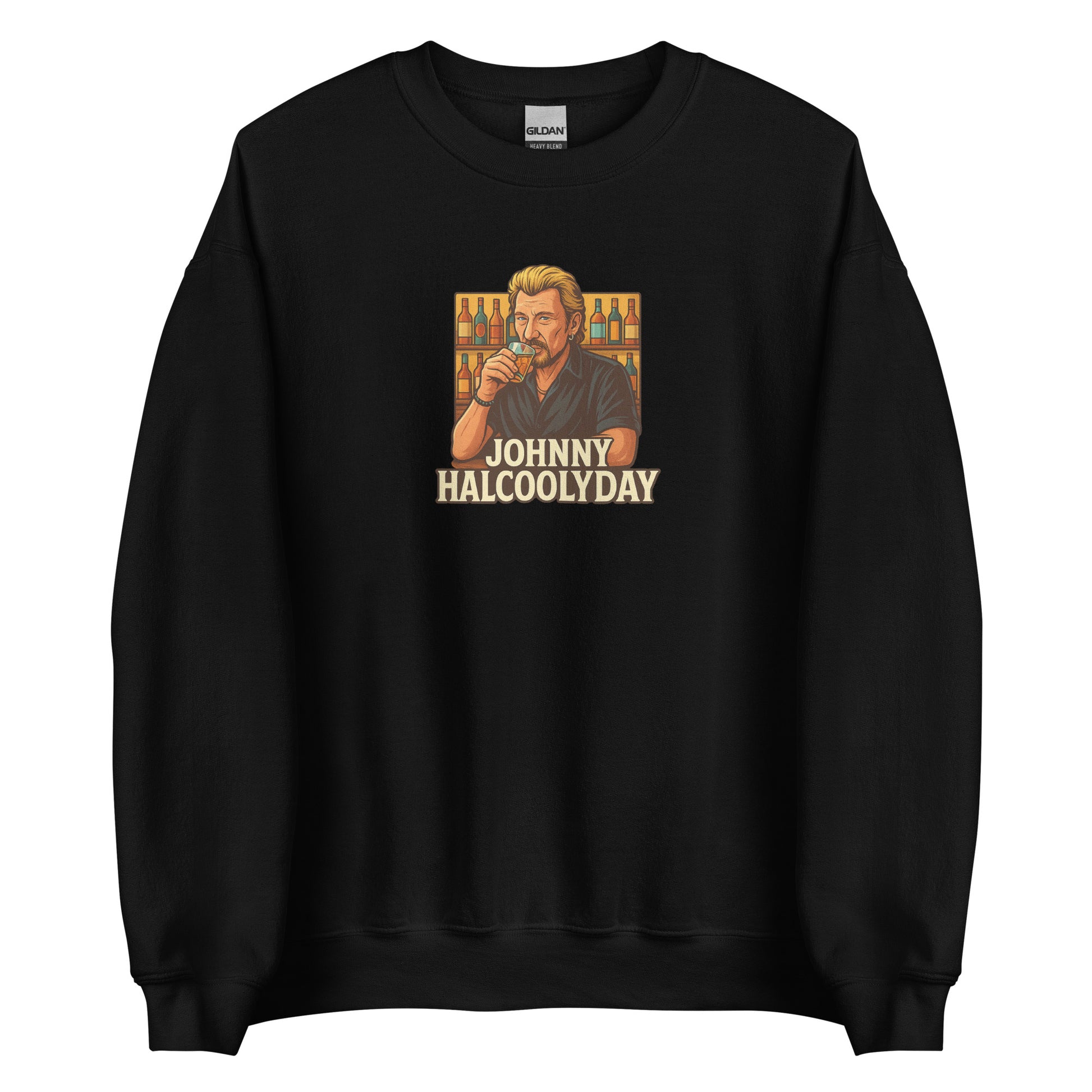 Sweat unisexe col rond Johnny Halcoolyday - Sedurro