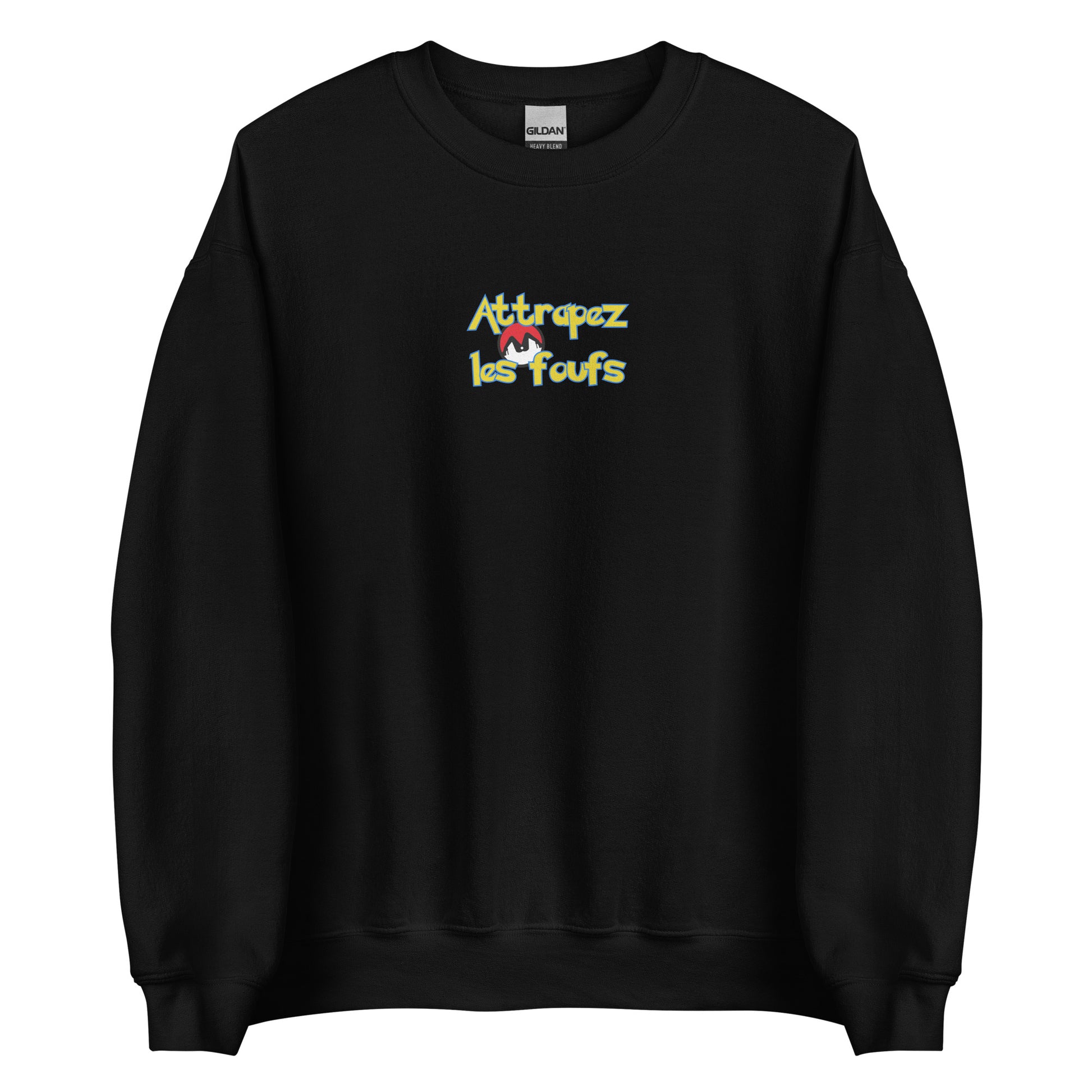 Sweat unisexe col rond Attrapez les foufs Pokeboule - Sedurro
