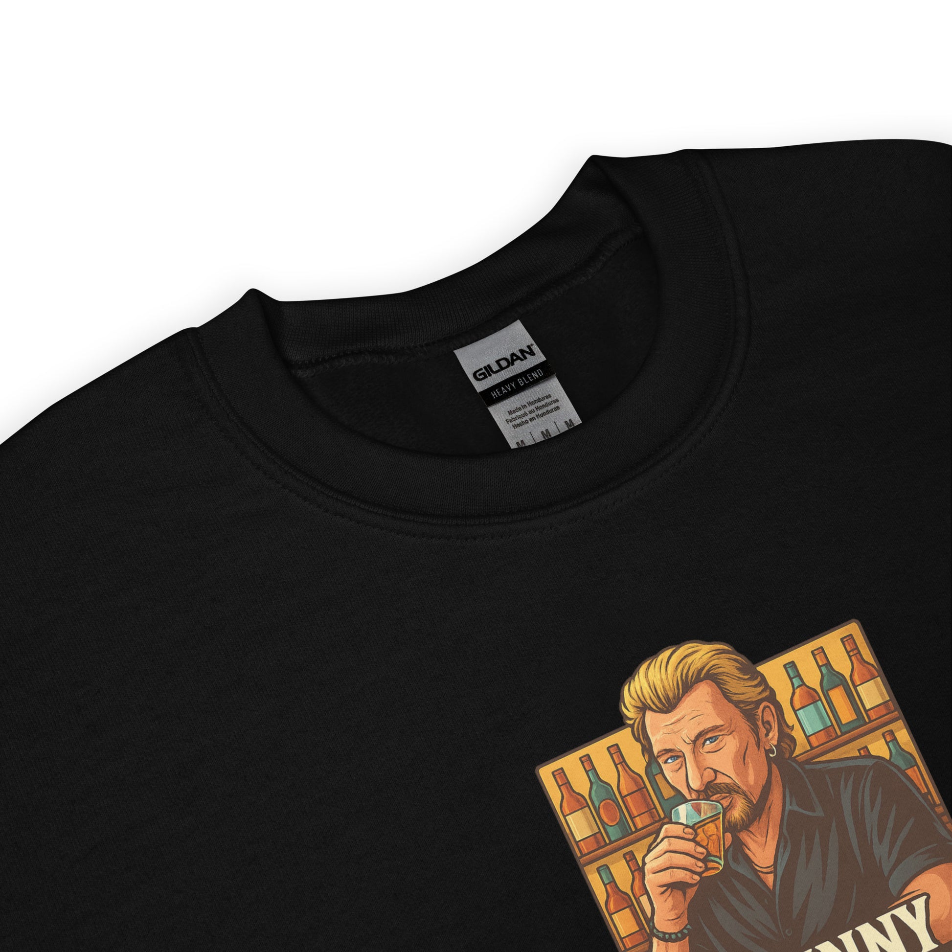 Sweat unisexe col rond Johnny Halcoolyday - Sedurro