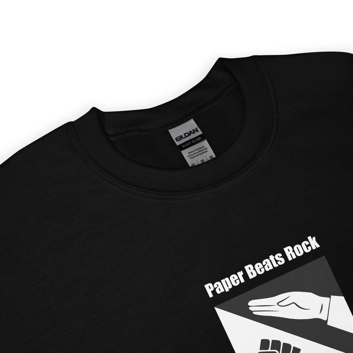 Sweat unisexe col rond Paper beats rock - Sedurro