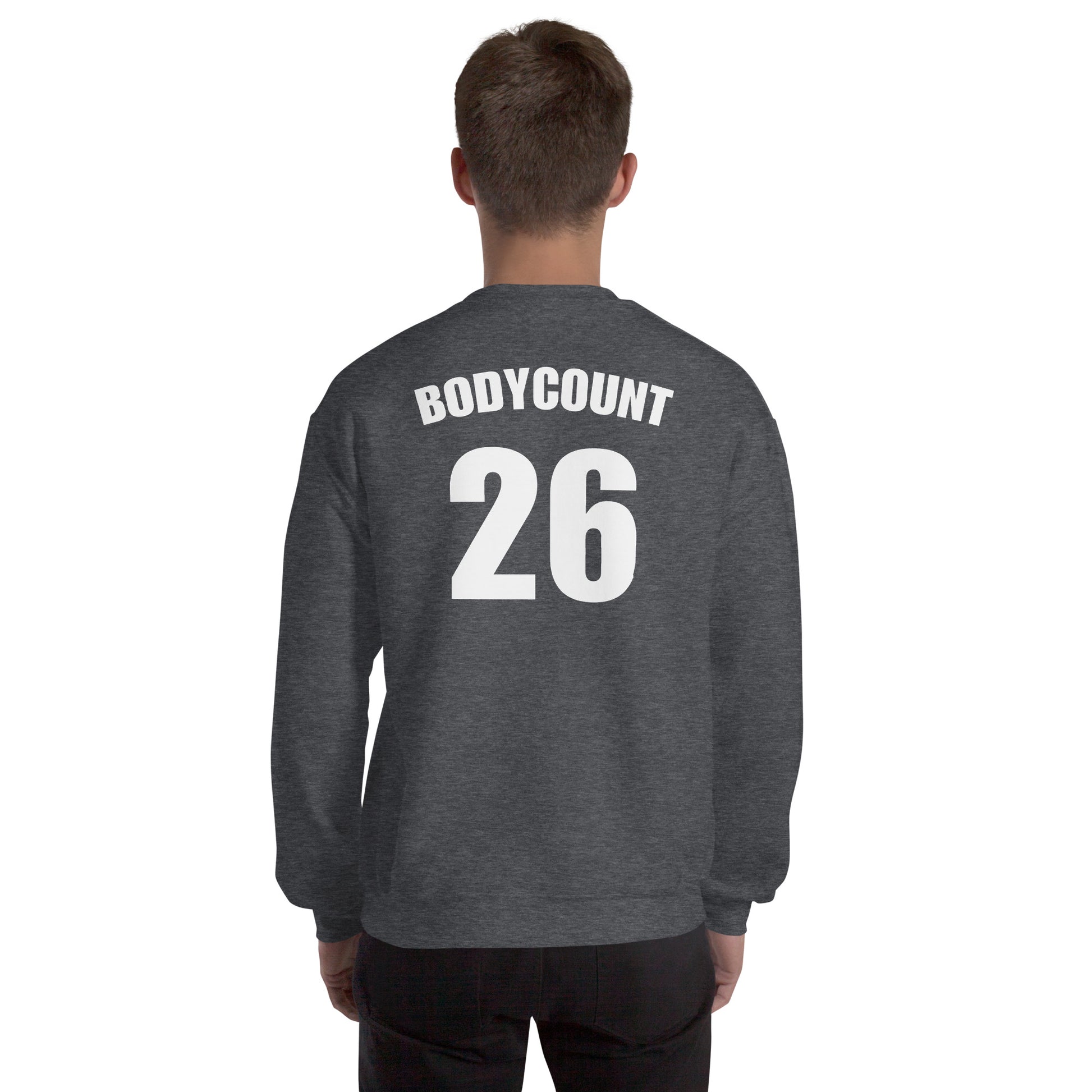 Sweat unisexe col rond personnalisable maillot numéro bodycount - Sedurro