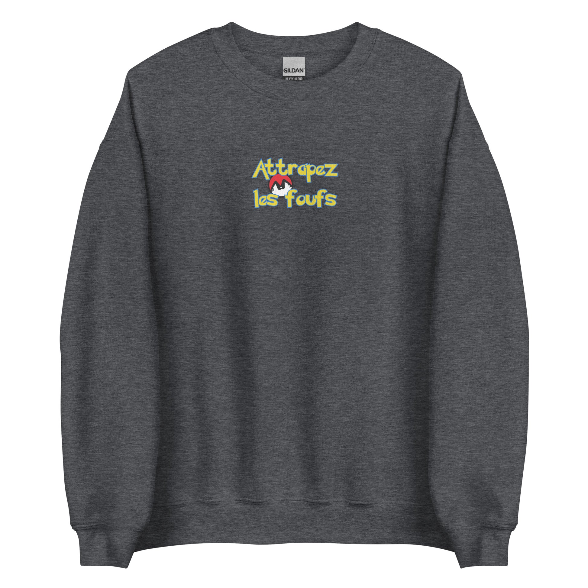 Sweat unisexe col rond Attrapez les foufs Pokeboule - Sedurro