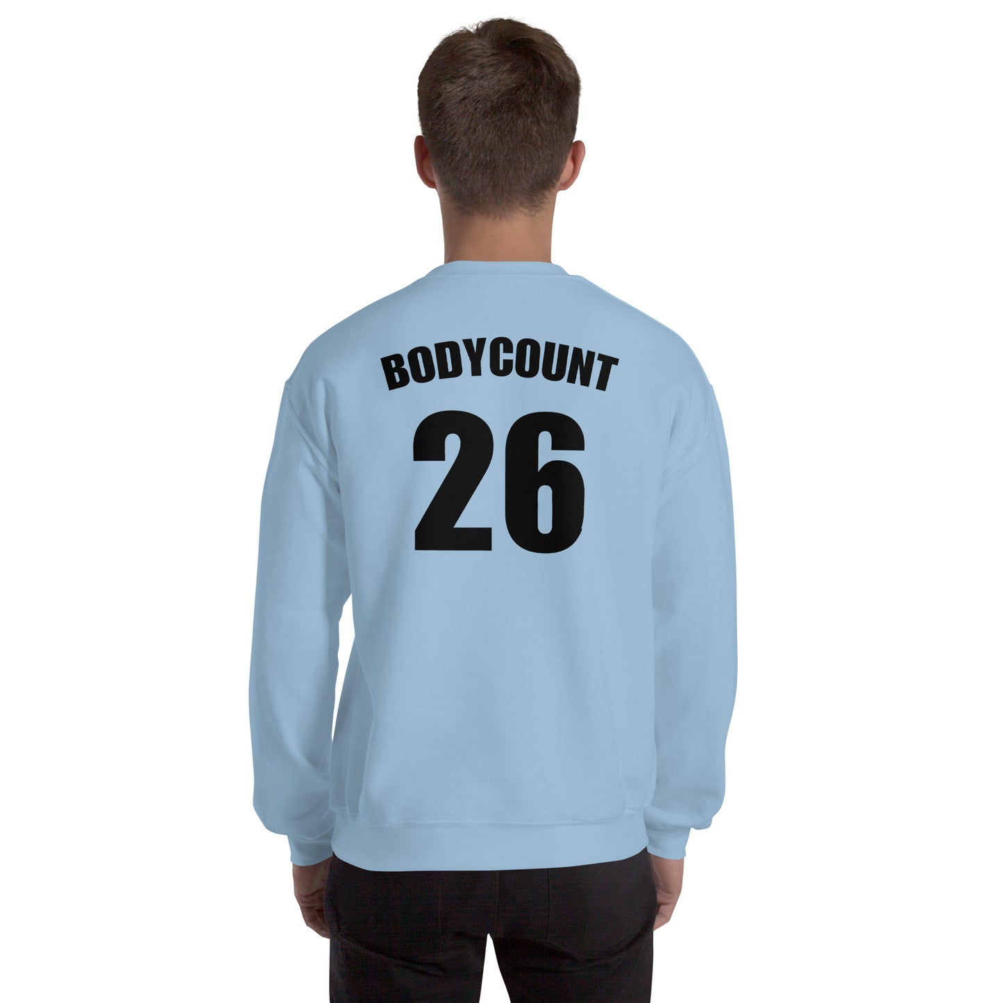 Sweat unisexe col rond personnalisable maillot numéro bodycount - Sedurro