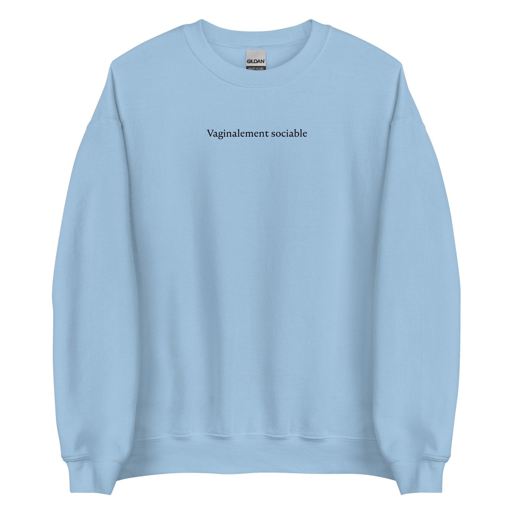 Sweat unisexe col rond Vaginalement sociable - Sedurro