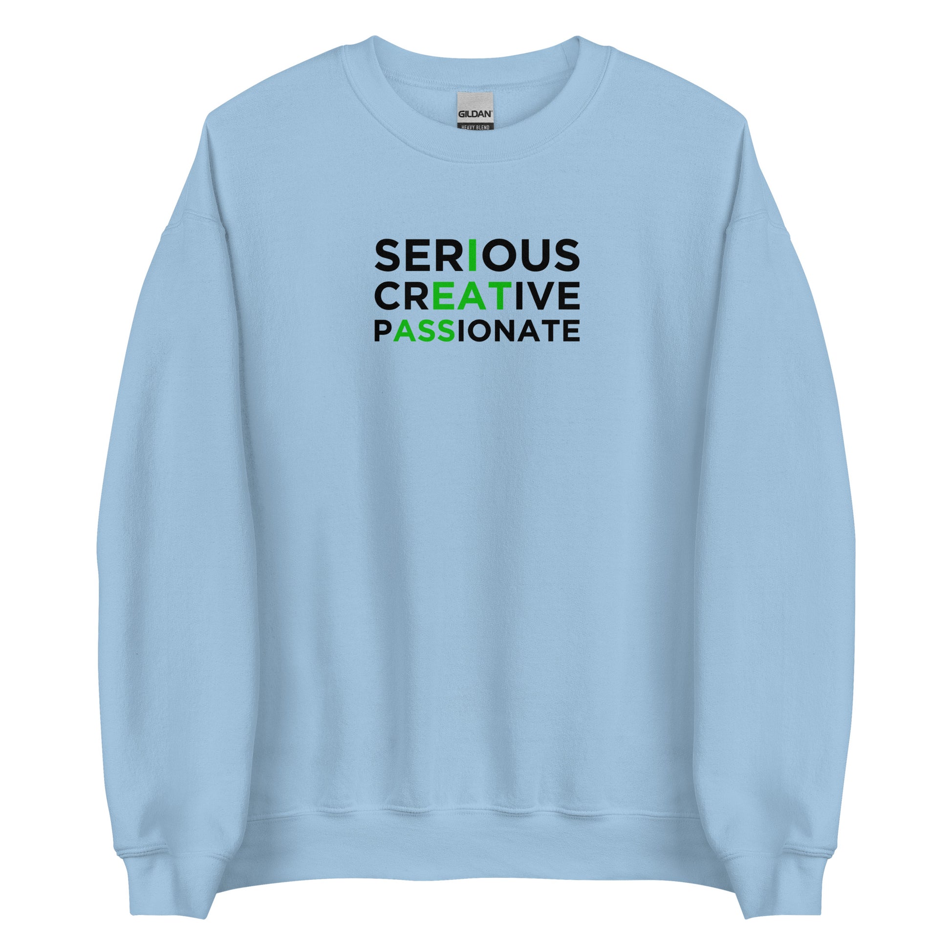 Sweat unisexe col rond Serious creative passionate - Sedurro