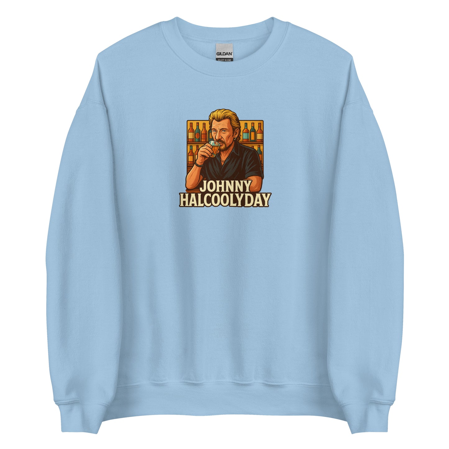 Sweat unisexe col rond Johnny Halcoolyday - Sedurro