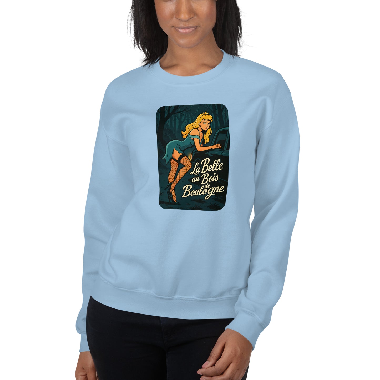 Sweat unisexe col rond La Belle au Bois de Boulogne - Sedurro