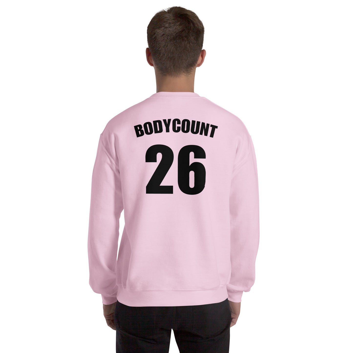 Sweat unisexe col rond personnalisable maillot numéro bodycount - Sedurro