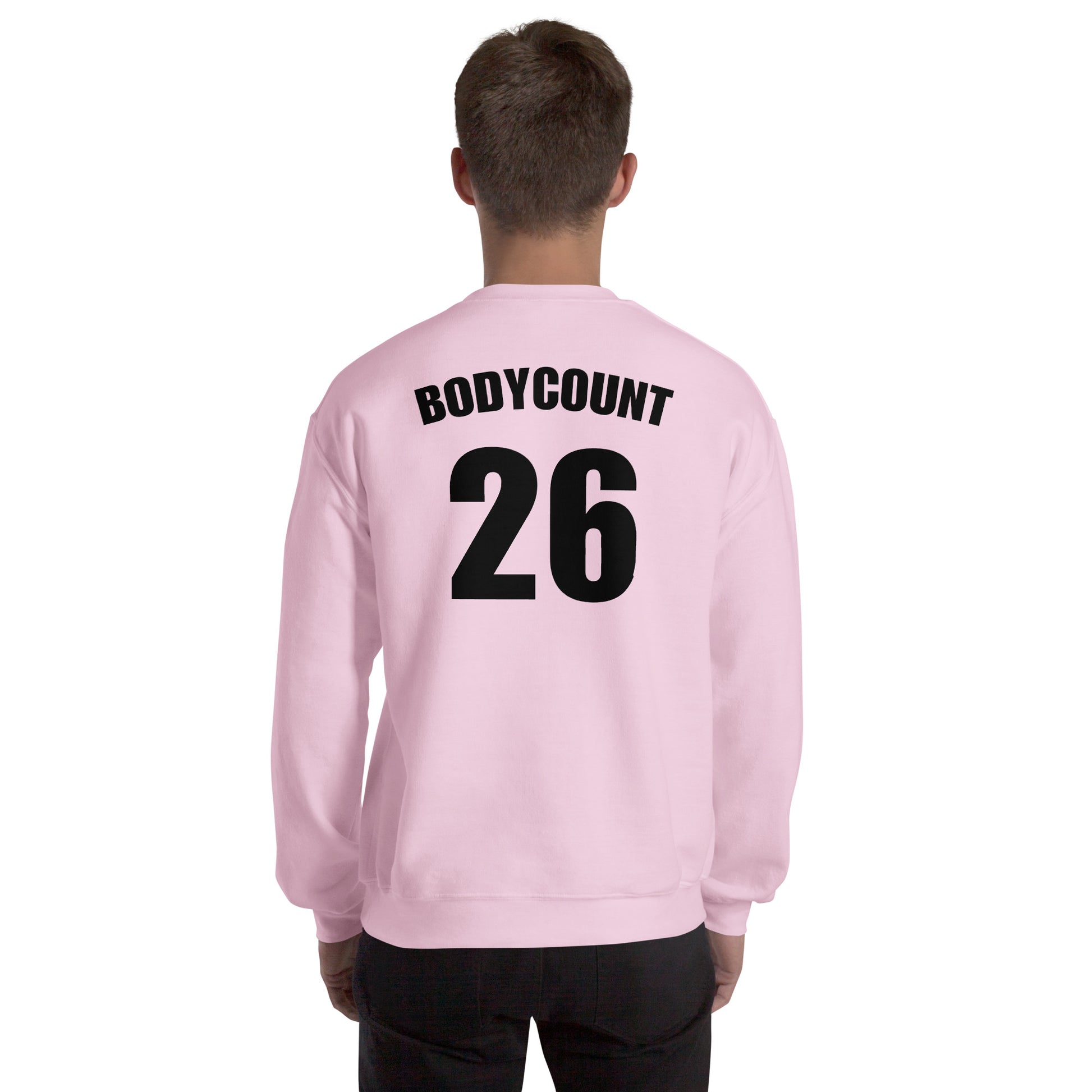 Sweat unisexe col rond personnalisable maillot numéro bodycount - Sedurro