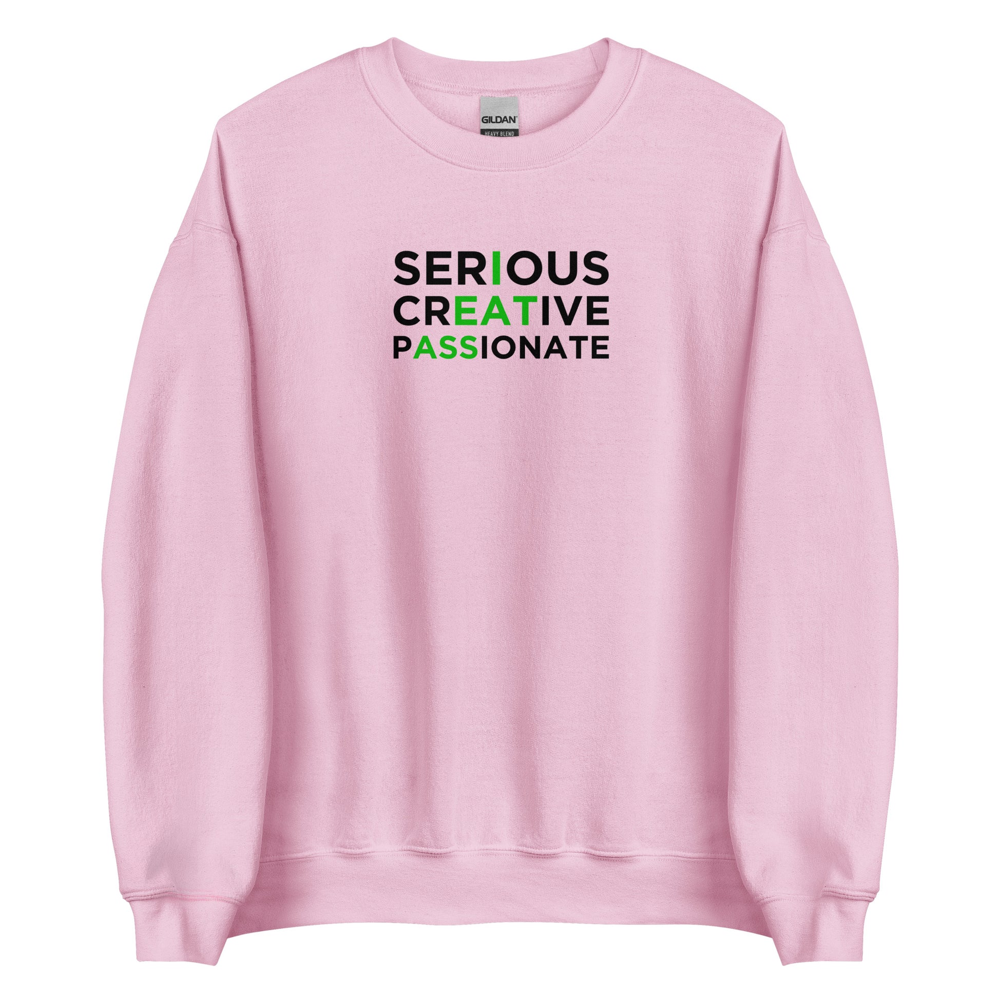 Sweat unisexe col rond Serious creative passionate - Sedurro