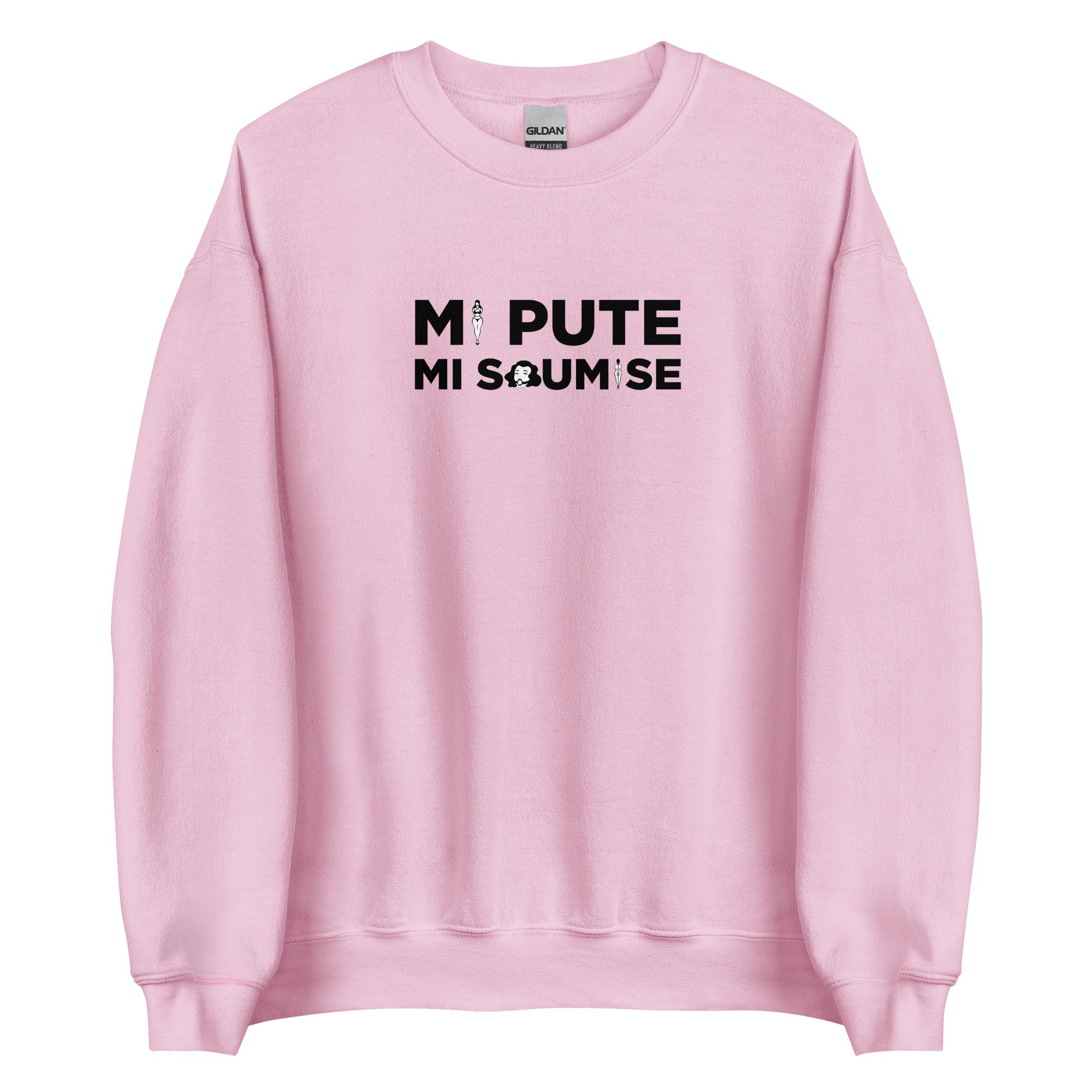 Sweat unisexe col rond Mi pute mi soumise - Sedurro